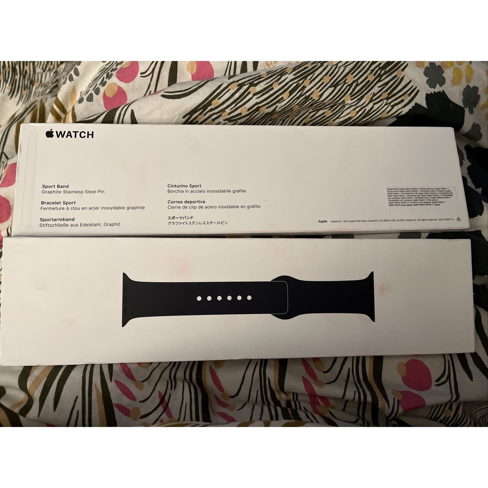 Apple Sport Band for Watch Series 7 - Midnight, Size‎ S/M M/L (45mm)